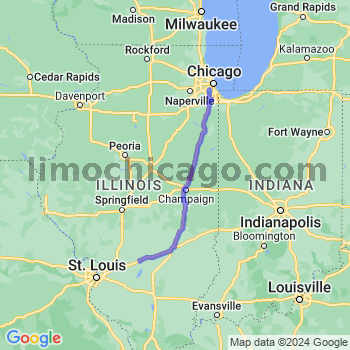 Travel from Mulberry Grove to Midway airport Limousine service to Midway airport (MDW)