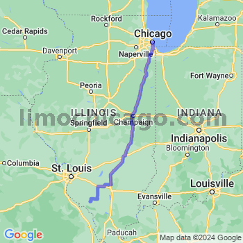 Travel from Percy to Chicago Loop Limousine service to Chicago Loop