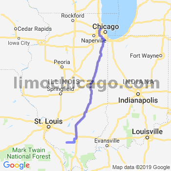 Travel from Pinckneyville to O'Hare airport Limousine service to O'Hare airport (ORD)
