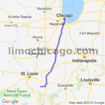 Travel from Pinckneyville to Chicago Loop Limousine service to Chicago Loop