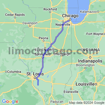 Travel from Red Bud to Midway airport Limousine service to Midway airport (MDW)