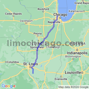 Travel from Red Bud to O'Hare airport Limousine service to O'Hare airport (ORD)