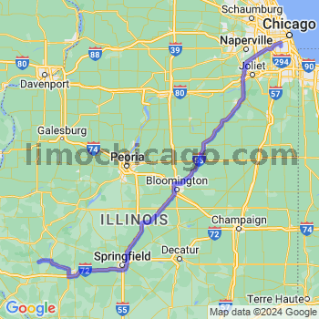 Travel from Chambersburg to Midway airport Limousine service to Midway airport (MDW)