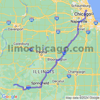 Travel from Chambersburg to O'Hare airport Limousine service to O'Hare airport (ORD)