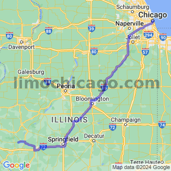 Travel from Chambersburg to Chicago Loop Limousine service to Chicago Loop
