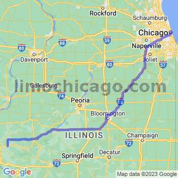 Travel from Coatsburg to Chicago Loop Limousine service to Chicago Loop