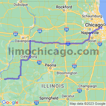 Travel from Elvaston to Midway airport Limousine service to Midway airport (MDW)