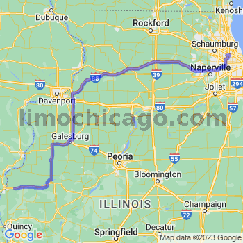 Travel from Elvaston to O'Hare airport Limousine service to O'Hare airport (ORD)