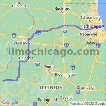 Travel from Elvaston to Chicago Loop Limousine service to Chicago Loop