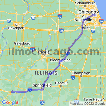 Travel from Griggsville to Midway airport Limousine service to Midway airport (MDW)