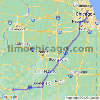 Travel from Griggsville to O'Hare airport Limousine service to O'Hare airport (ORD)