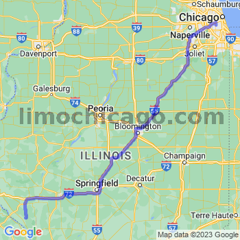 Travel from Nebo to Midway airport Limousine service to Midway airport (MDW)