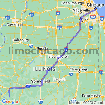 Travel from Nebo to Chicago Loop Limousine service to Chicago Loop