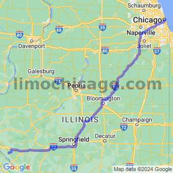 Travel from New Canton to Chicago Loop Limousine service to Chicago Loop