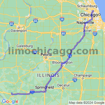 Travel from New Salem to O'Hare airport Limousine service to O'Hare airport (ORD)