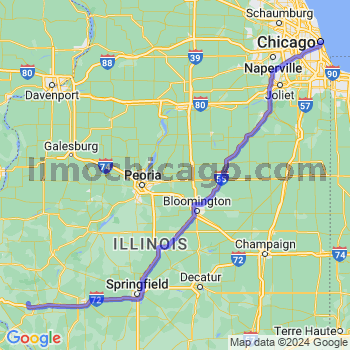 Travel from New Salem to Chicago Loop Limousine service to Chicago Loop
