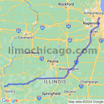 Travel from Ursa to O'Hare airport Limousine service to O'Hare airport (ORD)