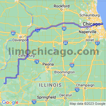Limousine service to Chicago Loop