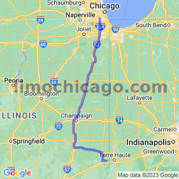 Travel from Dennison to Midway airport Limousine service to Midway airport (MDW)