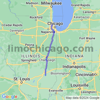 Travel from Dieterich to O'Hare airport Limousine service to O'Hare airport (ORD)
