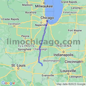 Travel from Dundas to Chicago Loop Limousine service to Chicago Loop