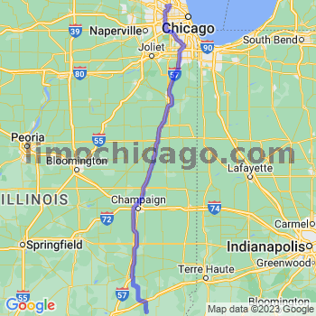 Travel from Hidalgo to O'Hare airport Limousine service to O'Hare airport (ORD)