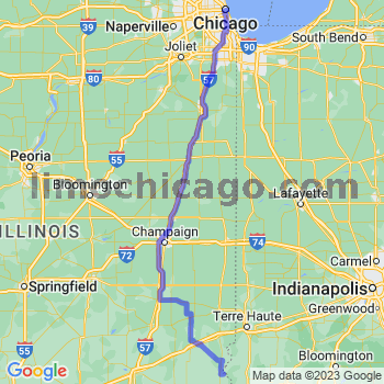 Travel from Hutsonville to Chicago Loop Limousine service to Chicago Loop