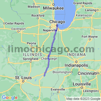 Travel from Mason to Chicago Loop Limousine service to Chicago Loop