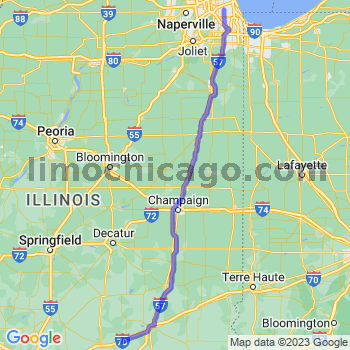 Travel from Saint Elmo to Midway airport Limousine service to Midway airport (MDW)