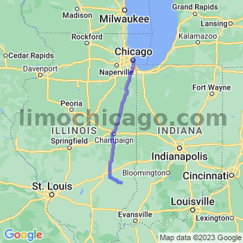 Travel from Sainte Marie to Chicago Loop Limousine service to Chicago Loop