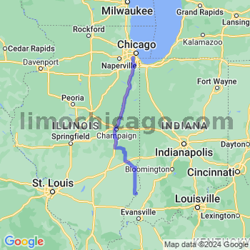 Travel from Saint Francisville to Midway airport Limousine service to Midway airport (MDW)