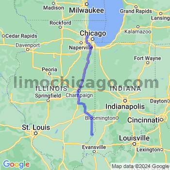 Travel from Saint Francisville to O'Hare airport Limousine service to O'Hare airport (ORD)