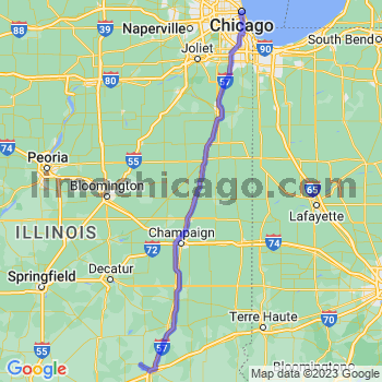 Travel from Shumway to Chicago Loop Limousine service to Chicago Loop