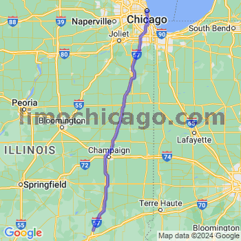 Travel from Sigel to Chicago Loop Limousine service to Chicago Loop