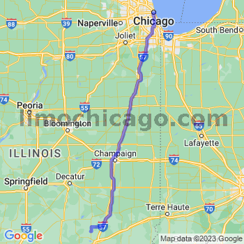 Travel from Stewardson to Chicago Loop Limousine service to Chicago Loop