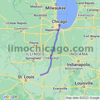Travel from Vandalia to Chicago Loop Limousine service to Chicago Loop