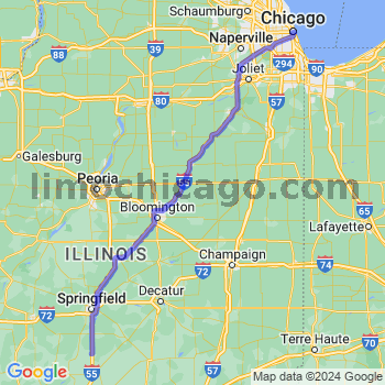 Travel from Farmersville to Chicago Loop Limousine service to Chicago Loop