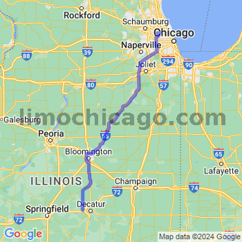 Travel from Harristown to O'Hare airport Limousine service to O'Hare airport (ORD)