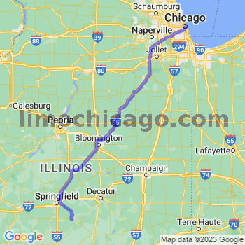 Travel from Kincaid to Chicago Loop Limousine service to Chicago Loop