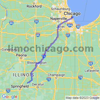 Travel from Lake Fork to Chicago Loop Limousine service to Chicago Loop