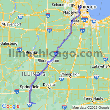 Travel from Morrisonville to O'Hare airport Limousine service to O'Hare airport (ORD)