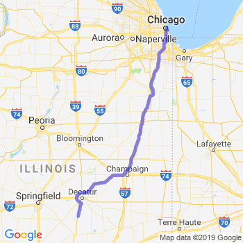 Travel from Moweaqua to Chicago Loop Limousine service to Chicago Loop