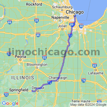 Travel from Niantic to Chicago Loop Limousine service to Chicago Loop