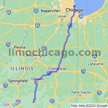 Travel from Oconee to Chicago Loop Limousine service to Chicago Loop
