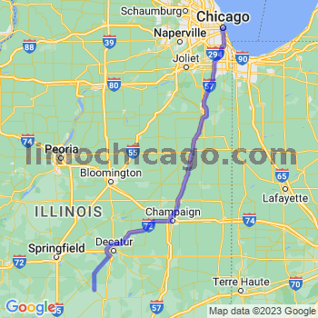 Travel from Owaneco to Chicago Loop Limousine service to Chicago Loop
