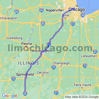 Travel from Waggoner to Midway airport Limousine service to Midway airport (MDW)