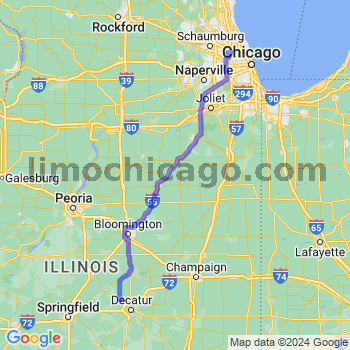 Travel from Warrensburg to O'Hare airport Limousine service to O'Hare airport (ORD)