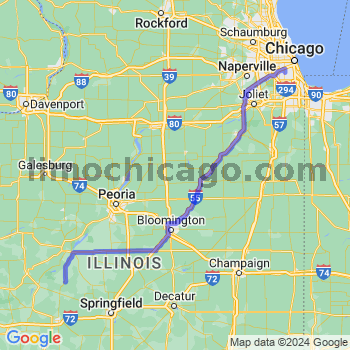 Travel from Chandlerville to Midway airport Limousine service to Midway airport (MDW)