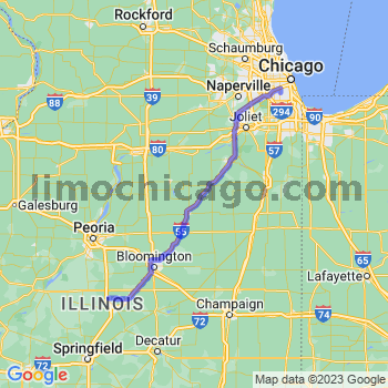 Travel from Hartsburg to Midway airport Limousine service to Midway airport (MDW)