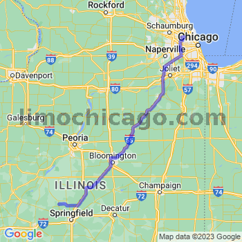 Travel from Lincolns New Salem to O'Hare airport Limousine service to O'Hare airport (ORD)